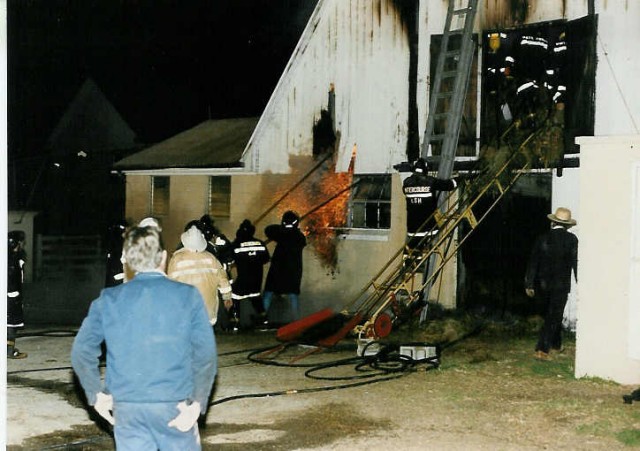 Barn Fire on Peters Road... 1987